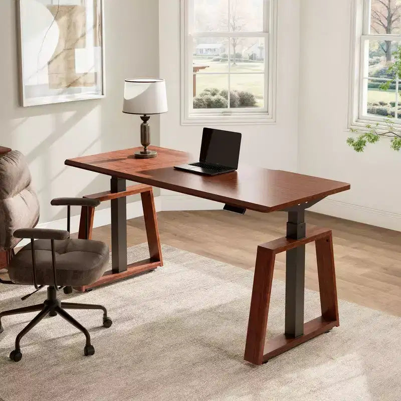 Bureau assis-debout réglable en hauteur (160x74cm)