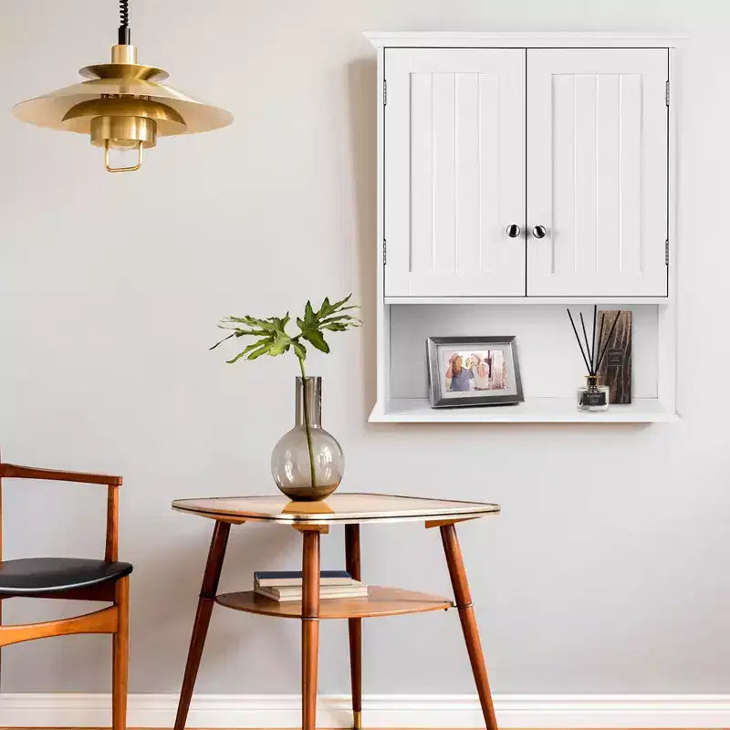 Armoire de rangement murale pour salle de bain Armoire à pharmacie Noir/Marron/Gris/Blanc