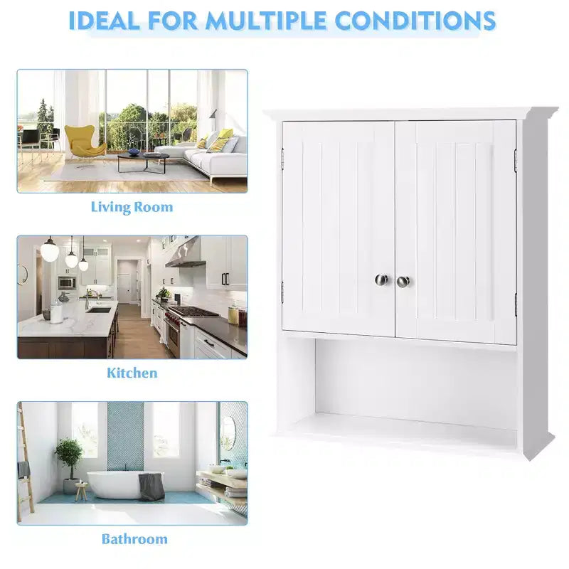 Armoire de rangement murale pour salle de bain Armoire à pharmacie Noir/Marron/Gris/Blanc