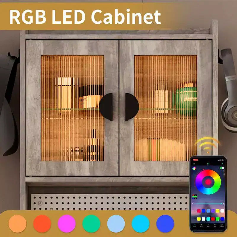 Coiffeuse avec lumières LED et prises de courant