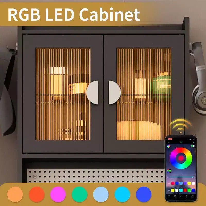 Coiffeuse avec lumières LED et prises de courant