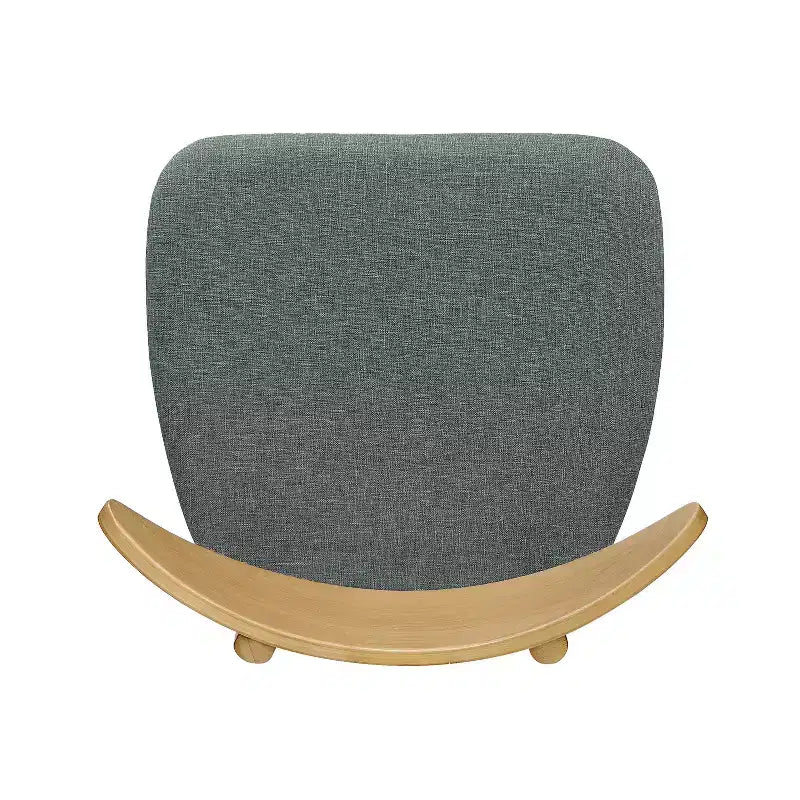 Chaises de salle à manger Barron Mid Century Modern en hévéa et tissu (lot de 2)