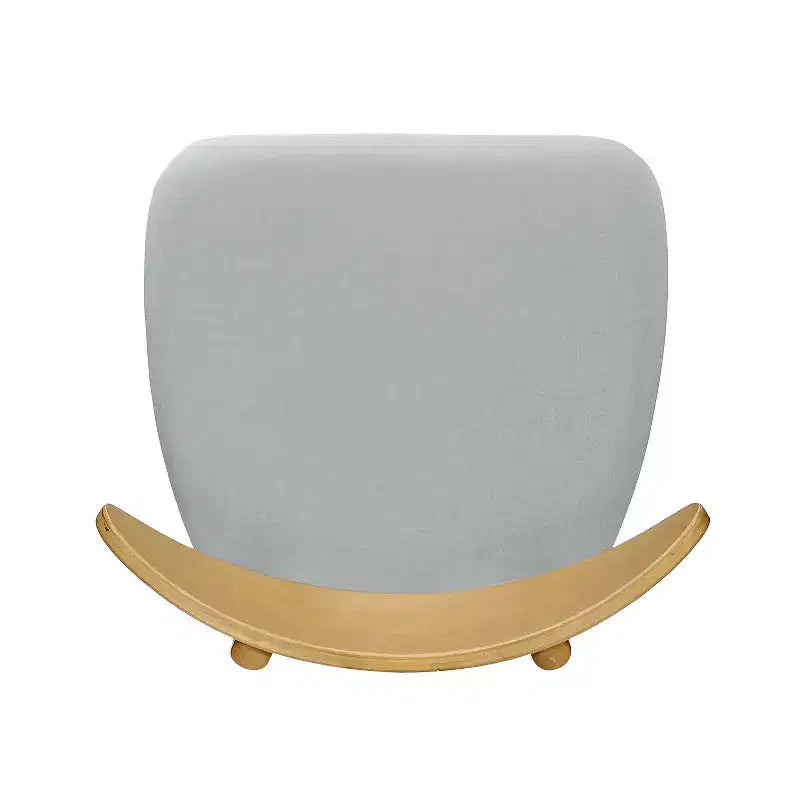 Chaises de salle à manger Barron Mid Century Modern en hévéa et tissu (lot de 2)