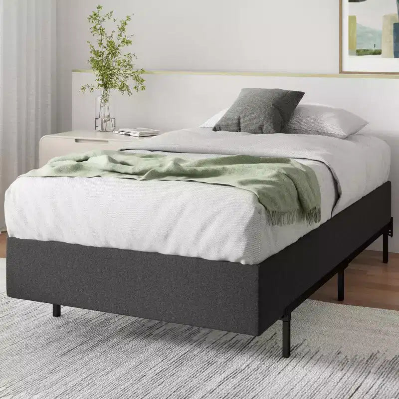 Sommier Tapissier Intelligent 9 Pouces Twin (TM), Assemblage Rapide, Cadre Métallique Durable, Gris