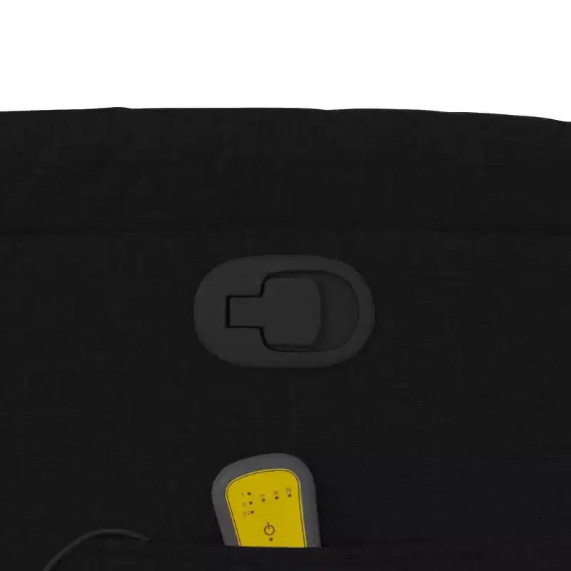Fauteuil de massage inclinable en polyester, métal, contreplaqué Simple