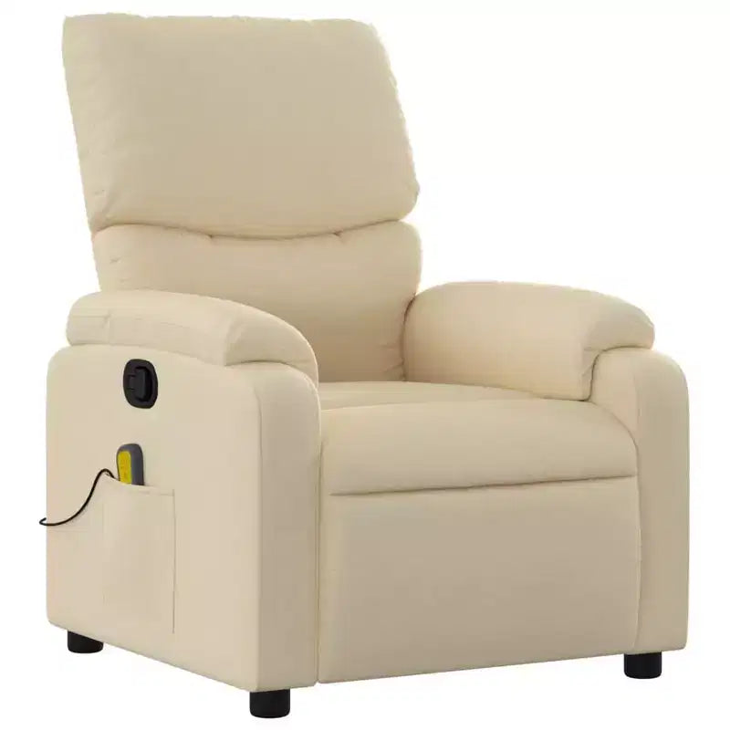 Fauteuil de massage inclinable en polyester, métal, contreplaqué Simple