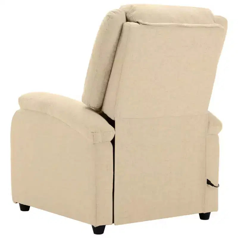 Fauteuil de massage Crème Tissu en polyester et métal Moyen