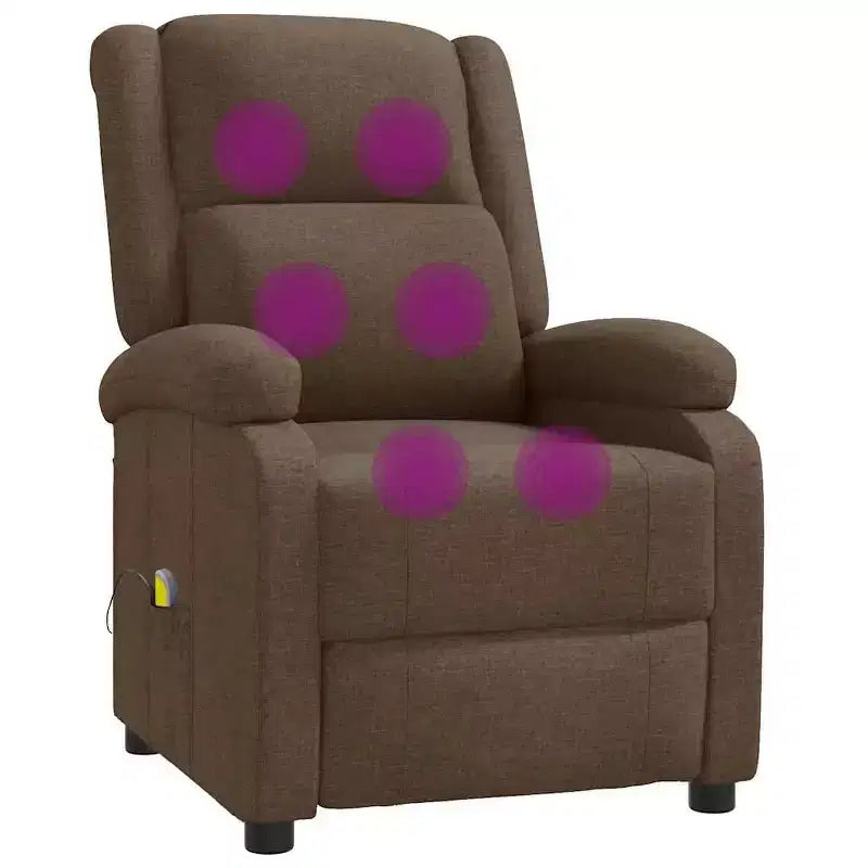 Fauteuil de massage Crème Tissu en polyester et métal Moyen