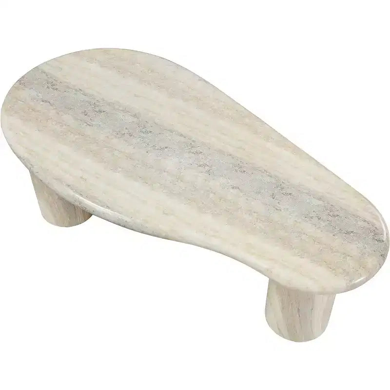 Table basse en béton finition travertin Travertin de Sassari