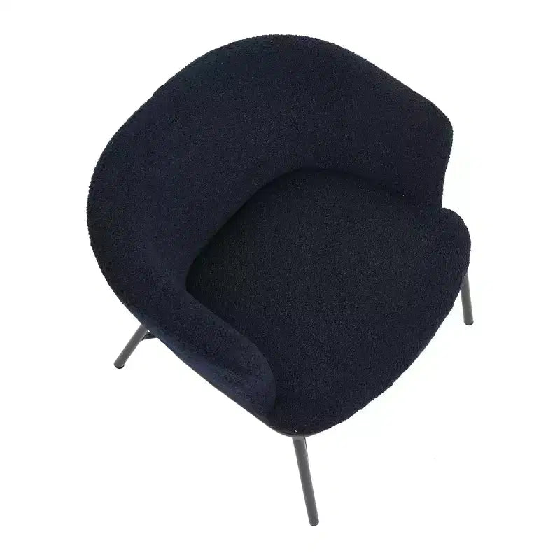 Fauteuil d'appoint rembourré en bouclette Bowery
